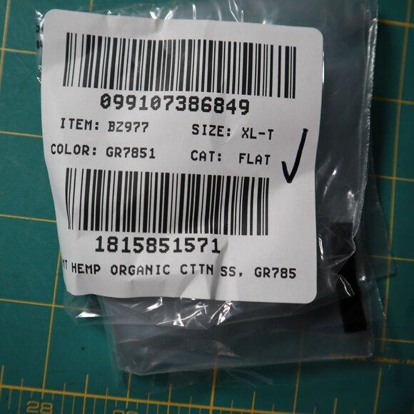 J. Crew Tall Hemp Organic Cotton Tee Mens TXL Green Eclectic Grandpa Vintage NWD - Picture 8 of 8